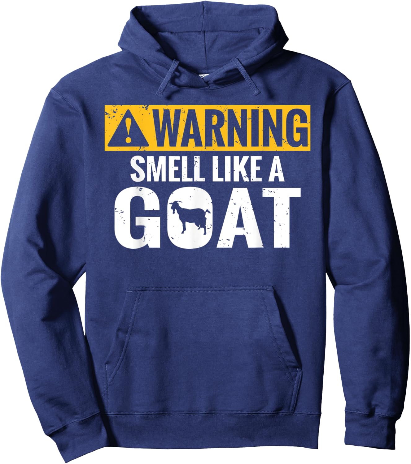 Warning smell like a Goat Goats lover Hoodie - Hoodie | Navy