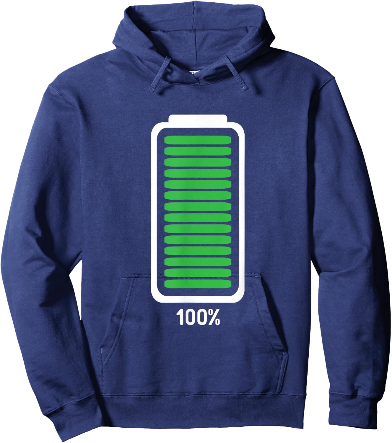 Full Battery Funny Halloween Costume Hoodie - Hoodie | Navy