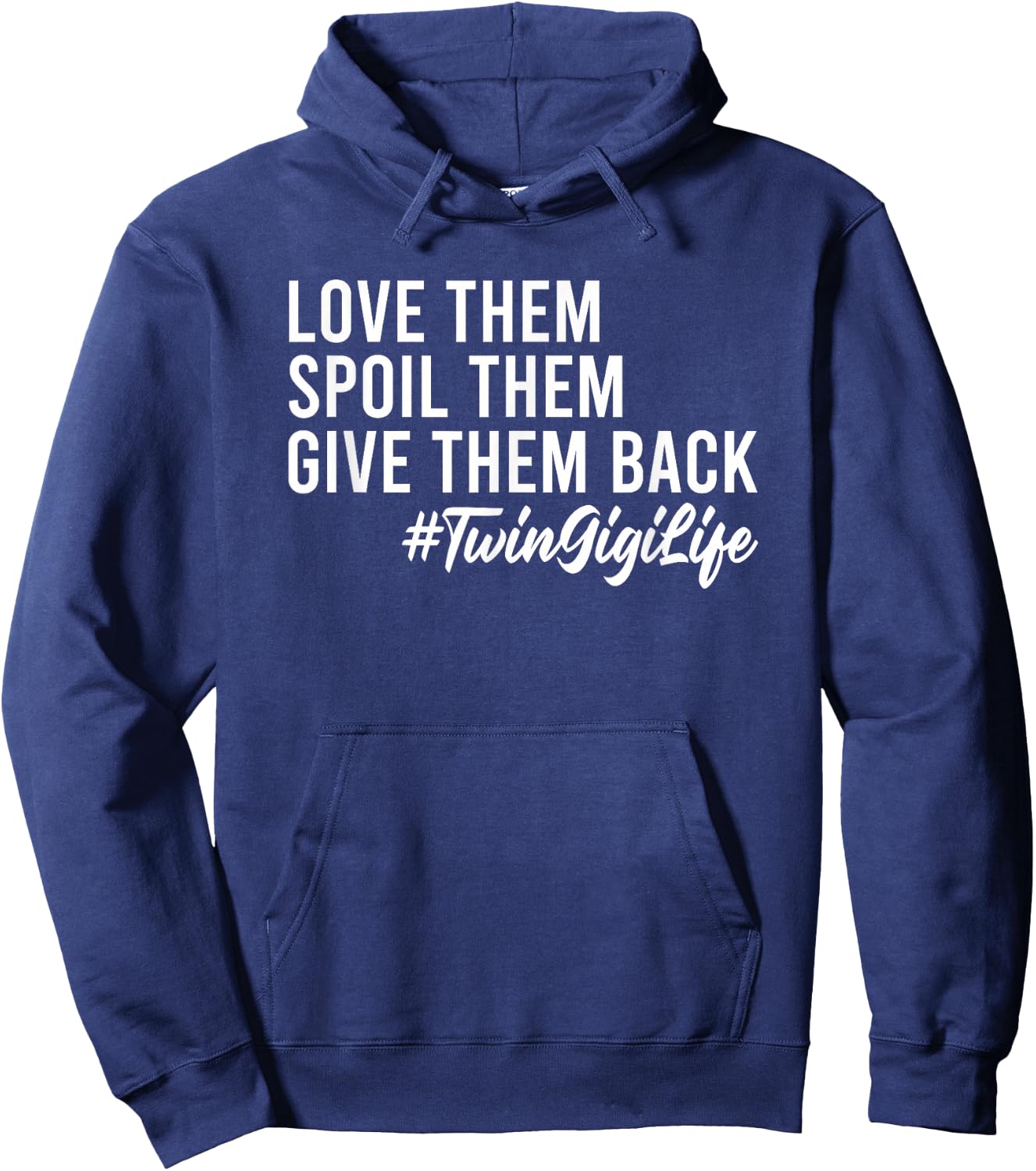Twin Gigi Life Grandma Gigi Of Twins Hoodie - Hoodie | Navy