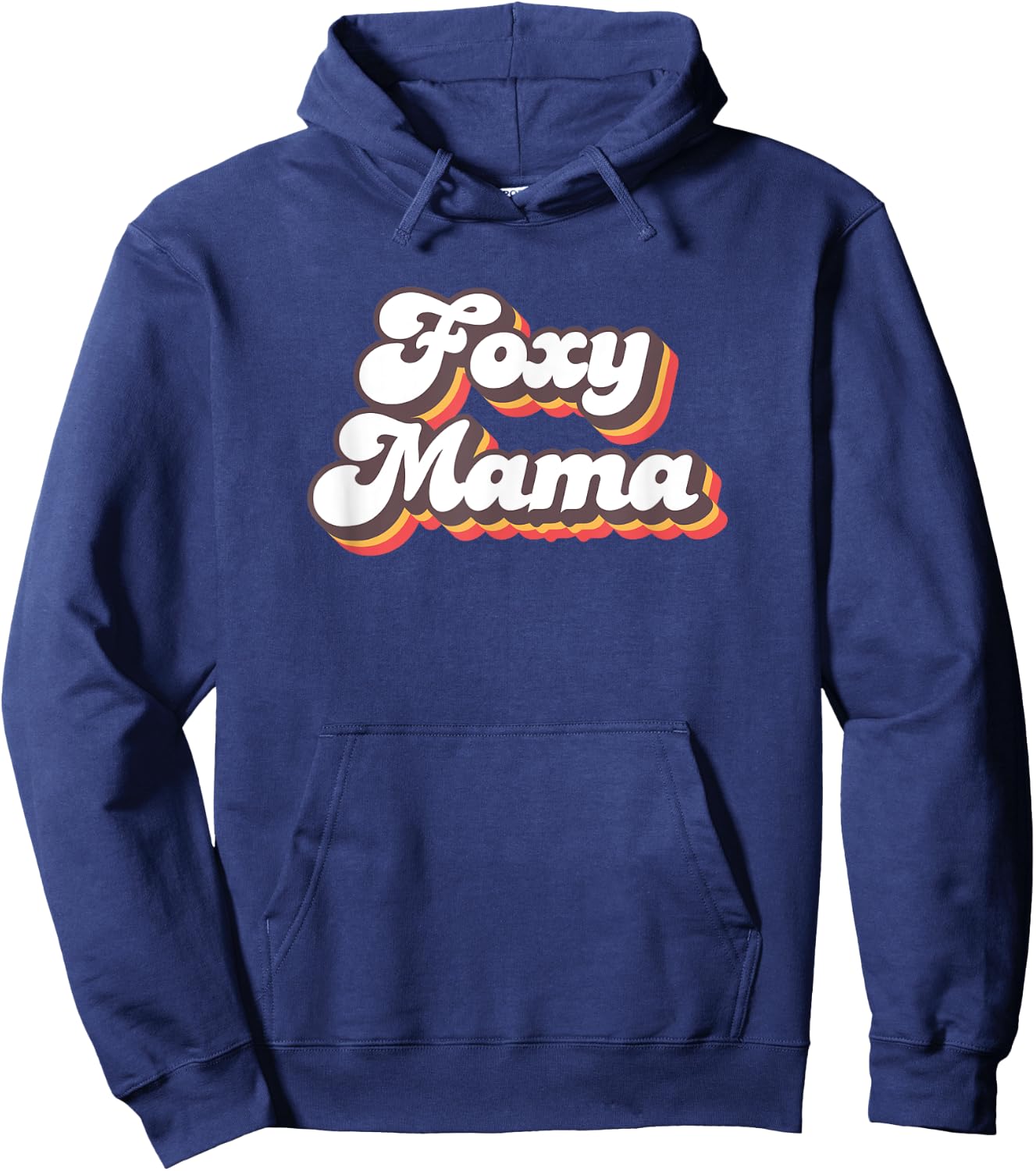 Foxy Mama Roller Disco Outfit 70s Costume Hoodie - Hoodie | Navy