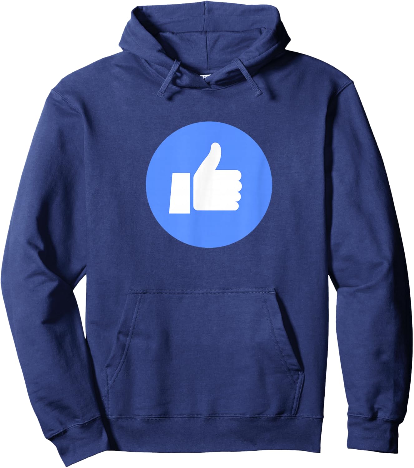 Thumbs Up Like Face Book Icon Hoodie - Hoodie | Navy