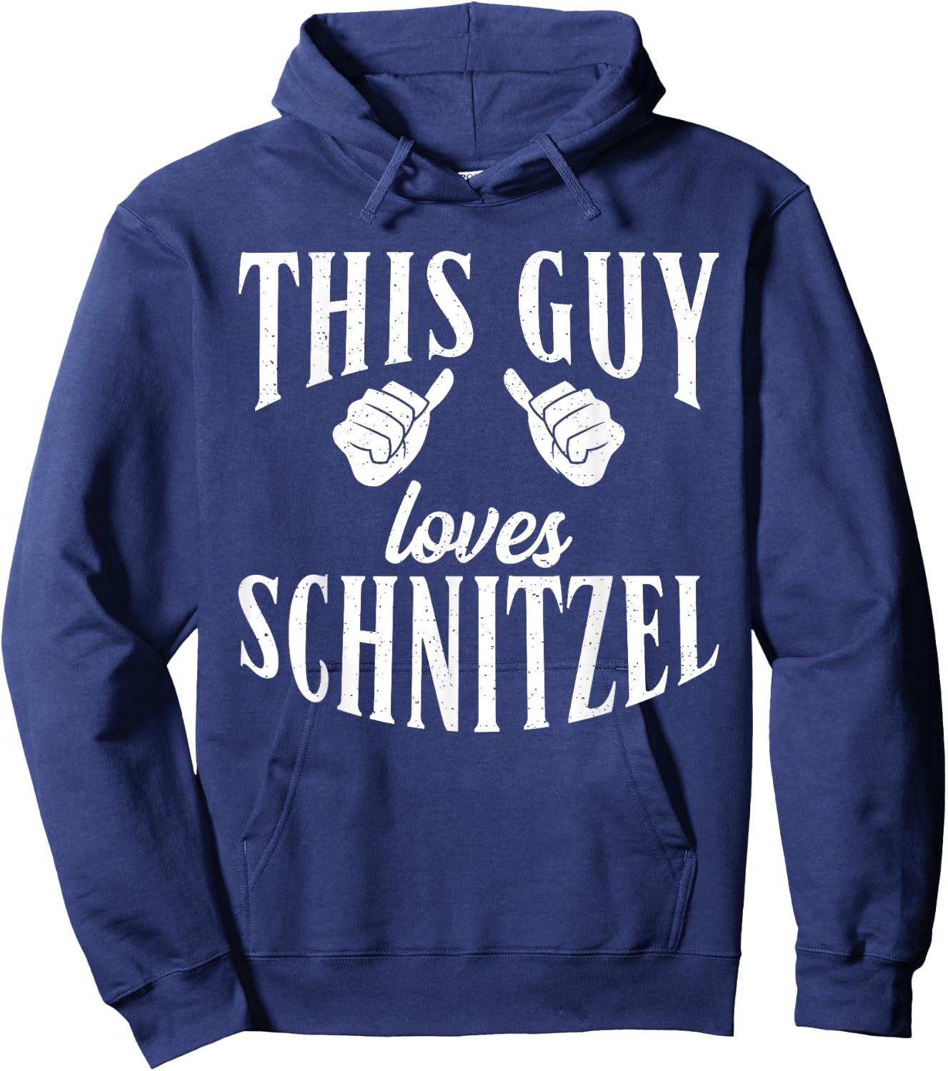 This Guy loves Schnitzel Funny German Schnitzel Hoodie - Hoodie | Navy