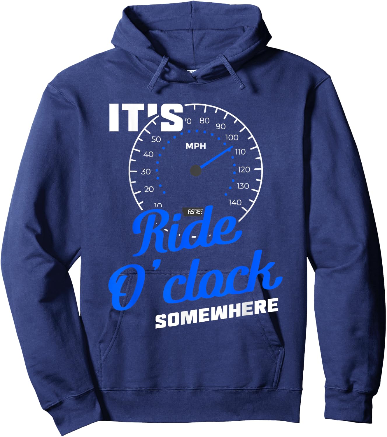 It'S Ride O'Clock Somewhere Motorcyclist Hoodie - Hoodie | Navy