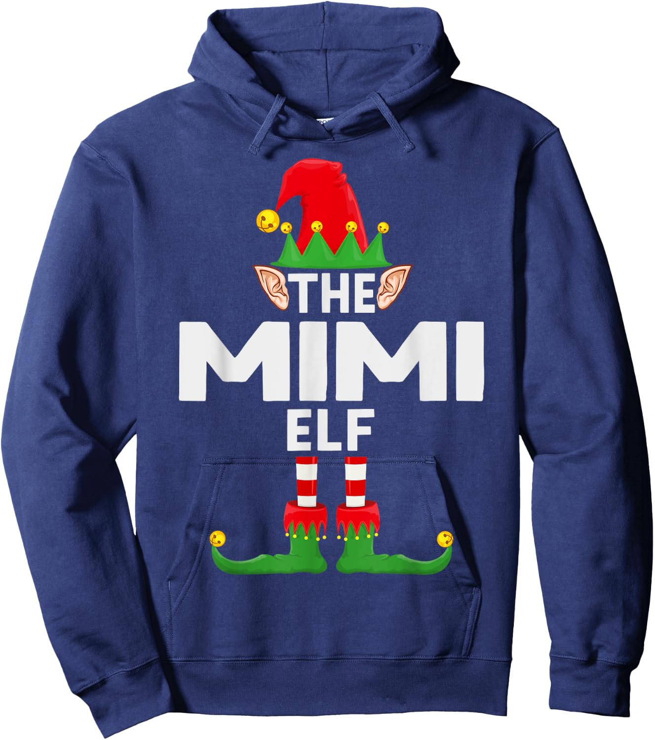The Mimi Elf Family Christmas Pajama Party Hoodie - Hoodie | Navy