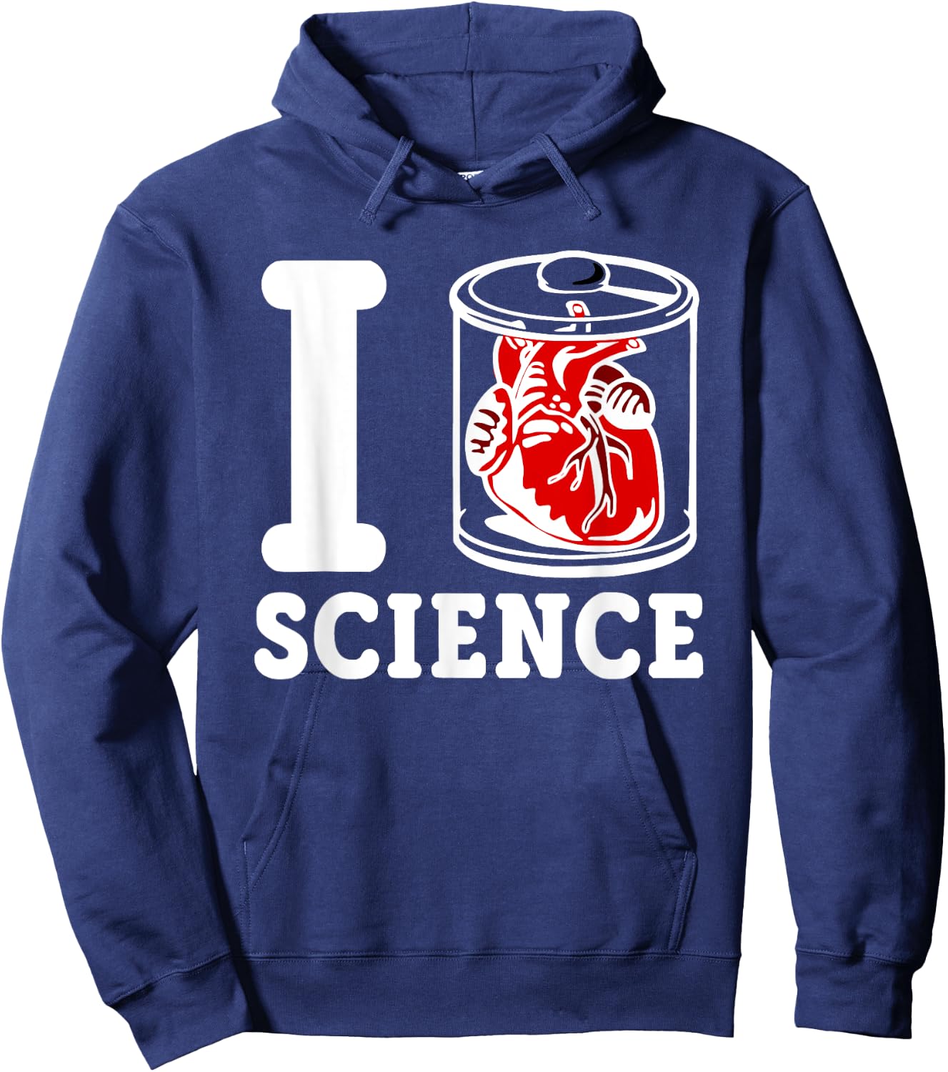 I Heart Science - I Love Science Hoodie - Hoodie | Navy