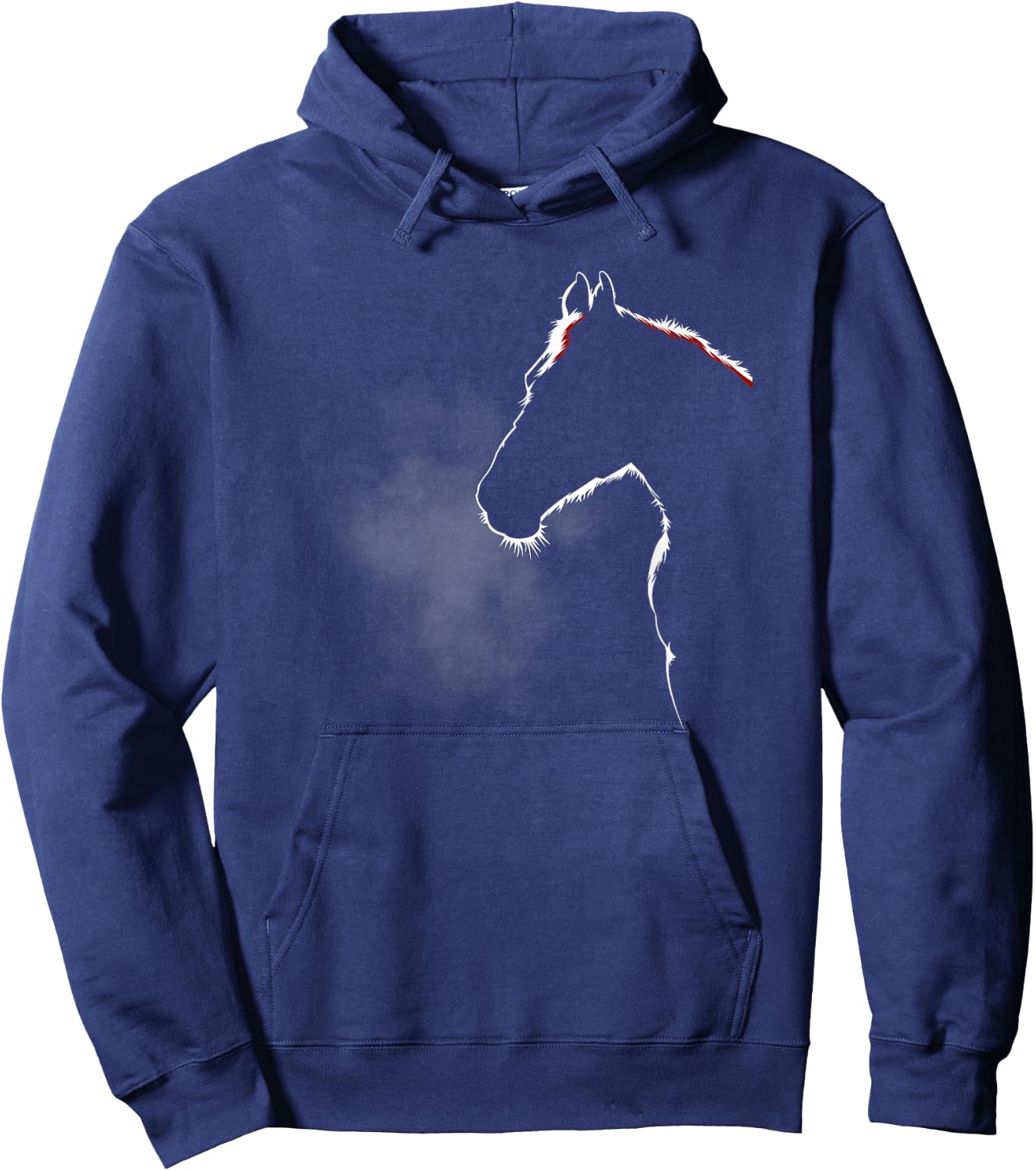 Horse Silhouette Shirt - Horse Related Gifts Hoodie - Hoodie | Navy