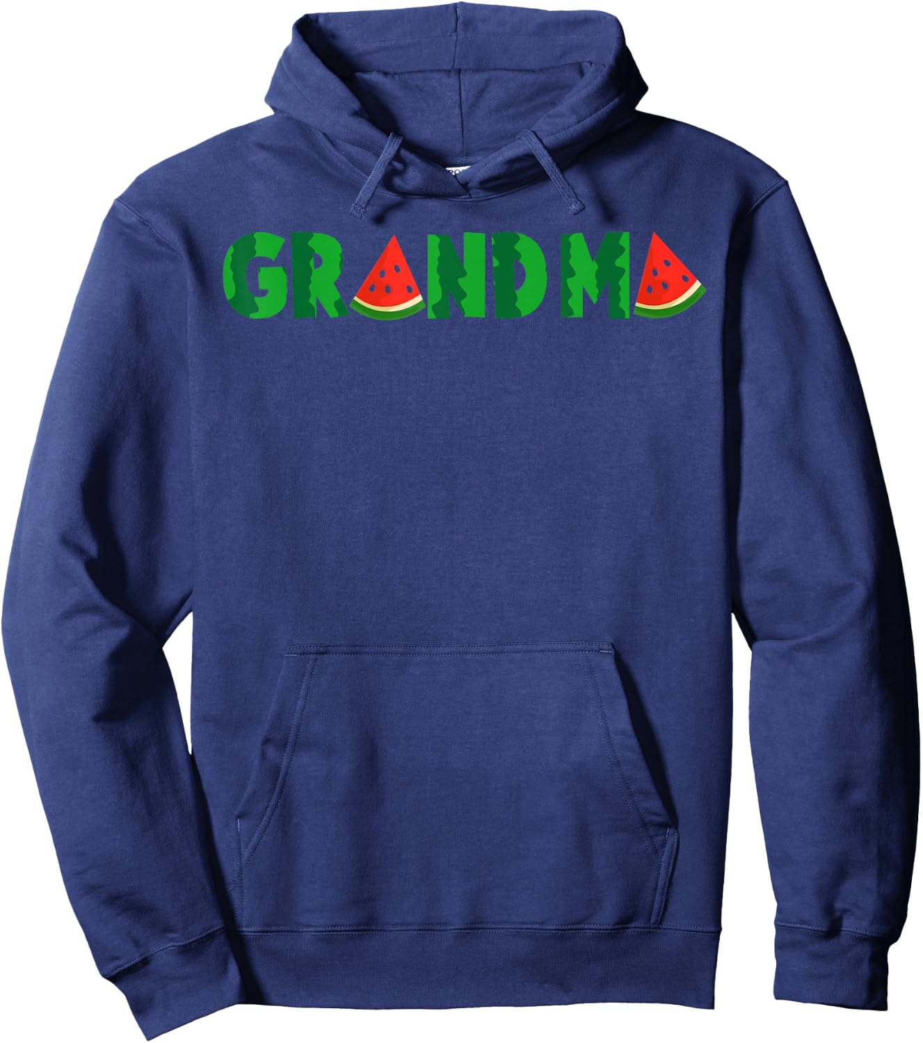 Grandma Watermelon Tropical Summer Fruit Melon Hoodie - Hoodie | Navy