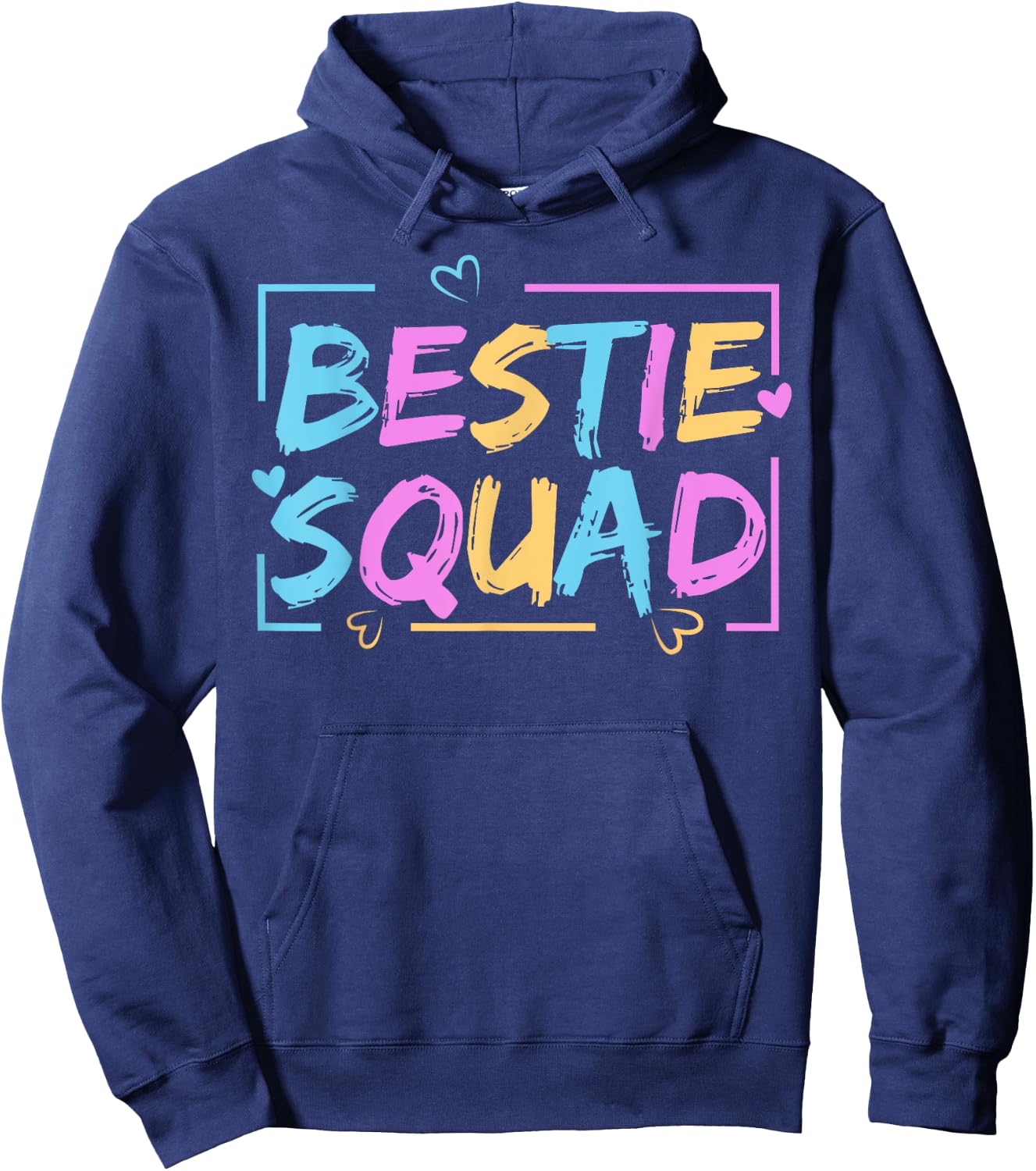 Best Friend Matching Squad Tie Dye Bestie BFF Hoodie - Hoodie | Navy