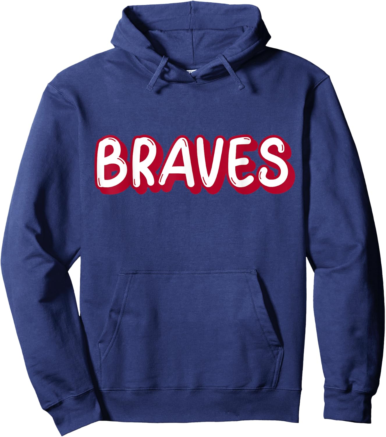 Vintage Braves Shirt Retro Throwback Hoodie - Hoodie | Navy