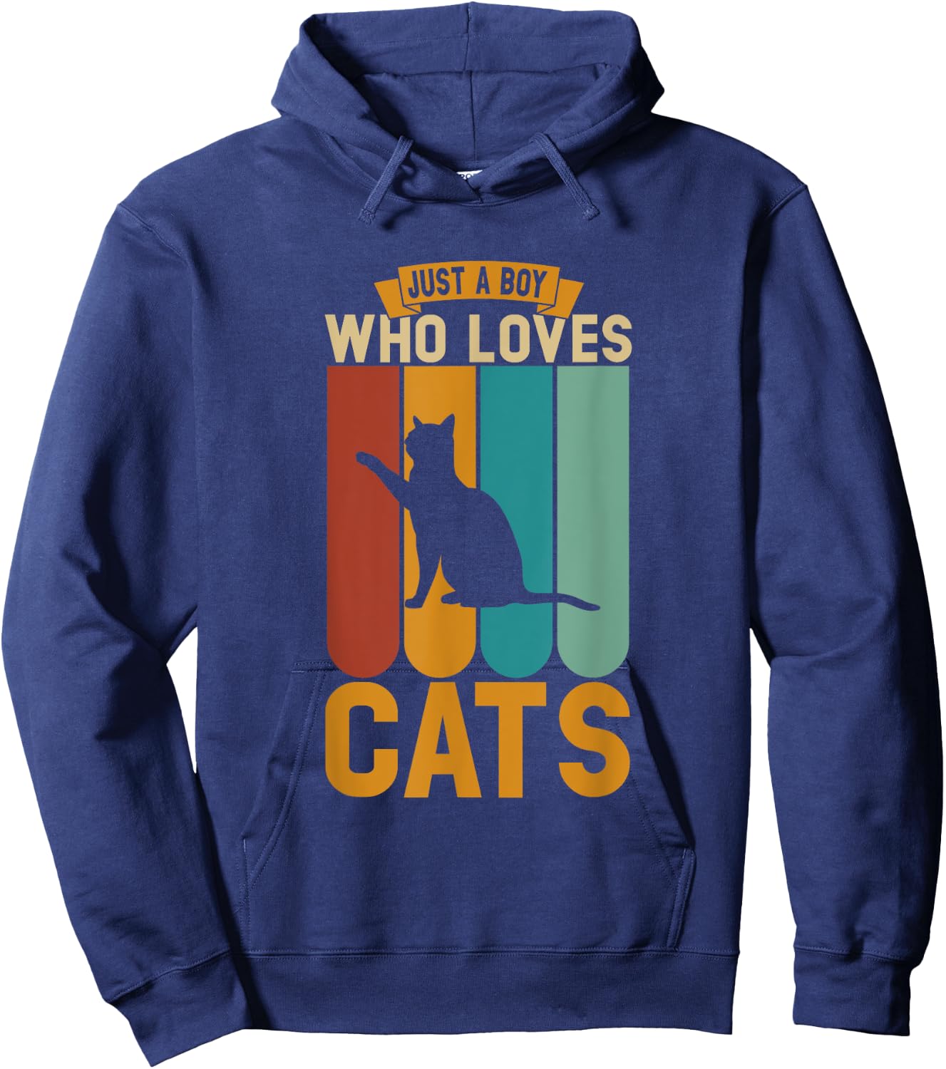 Just a boy who loves cats Hoodie - Hoodie | Navy