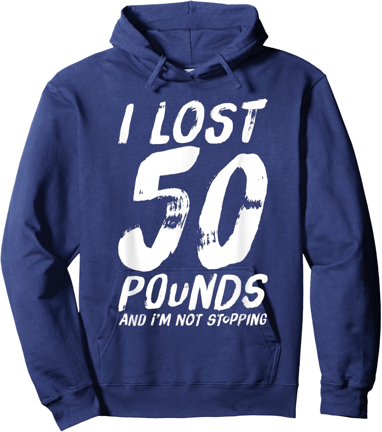 I Lost 50 Pounds Gym Hoodie - Hoodie | Navy