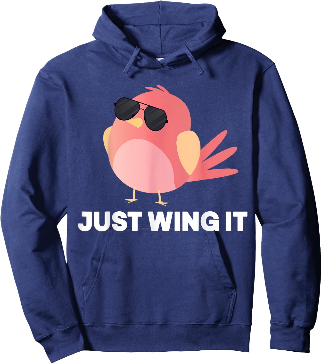Bird Watching Just Wing It, Bird Hoodie - Hoodie | Navy