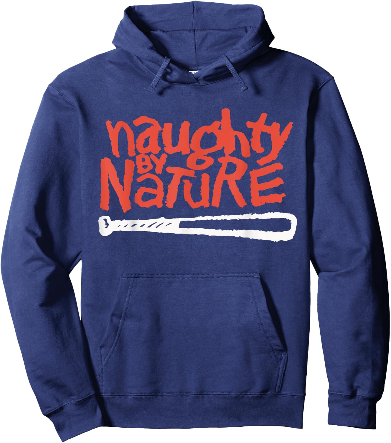 Naughty By Nature – Logo in Red Hoodie - Hoodie | Navy