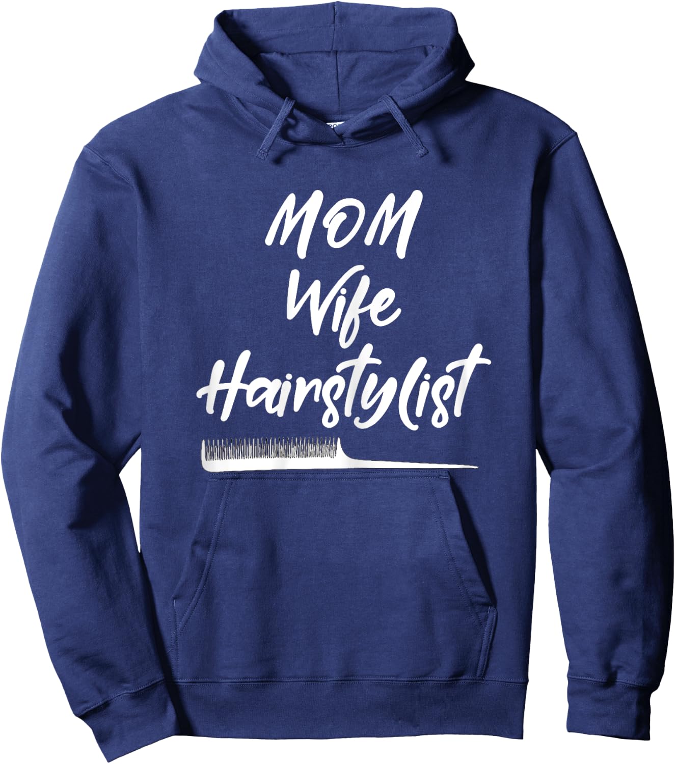 Wife Mom Hairstylist Gift Mothers Day Hoodie - Hoodie | Navy