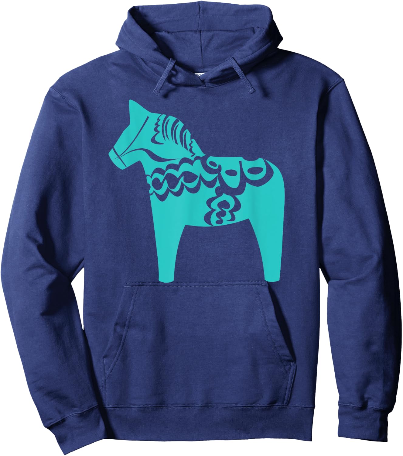 Swedish Dala Horse Shirt Blue Sweden Sverige Hoodie - Hoodie | Navy