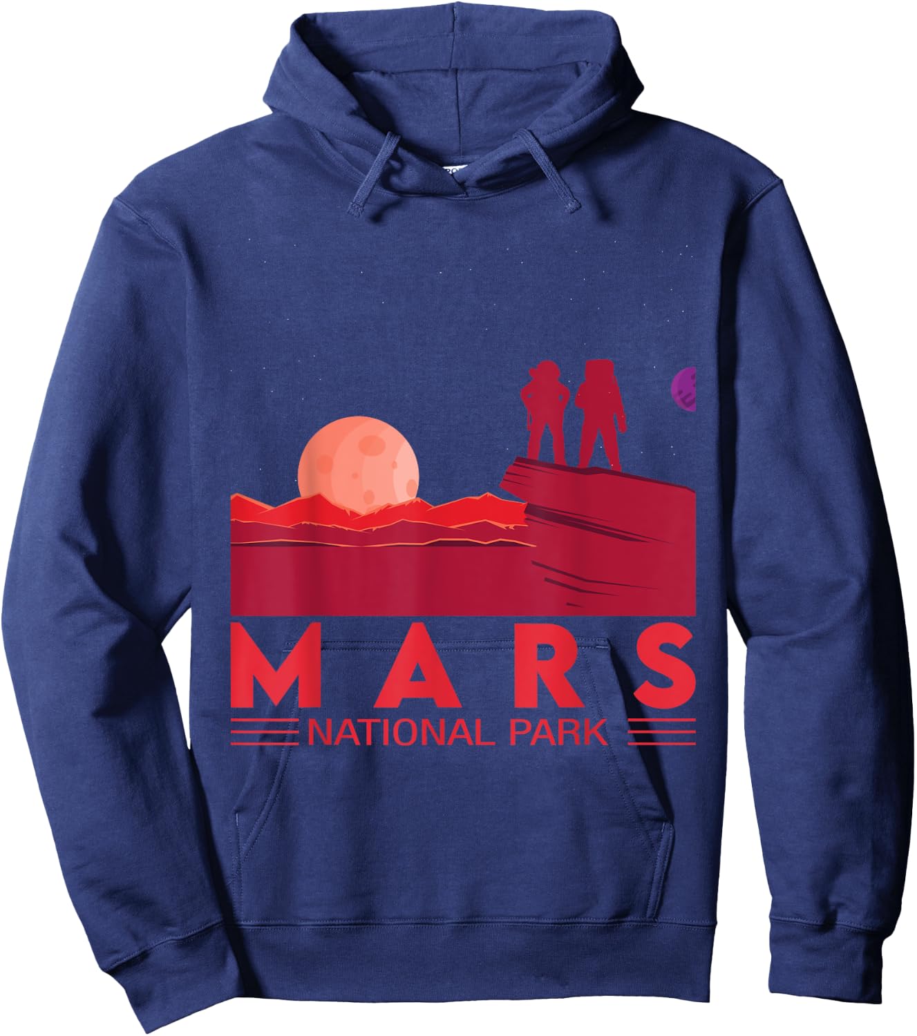 Red Planet | Space National Park - Funny Mars Hoodie - Hoodie | Navy
