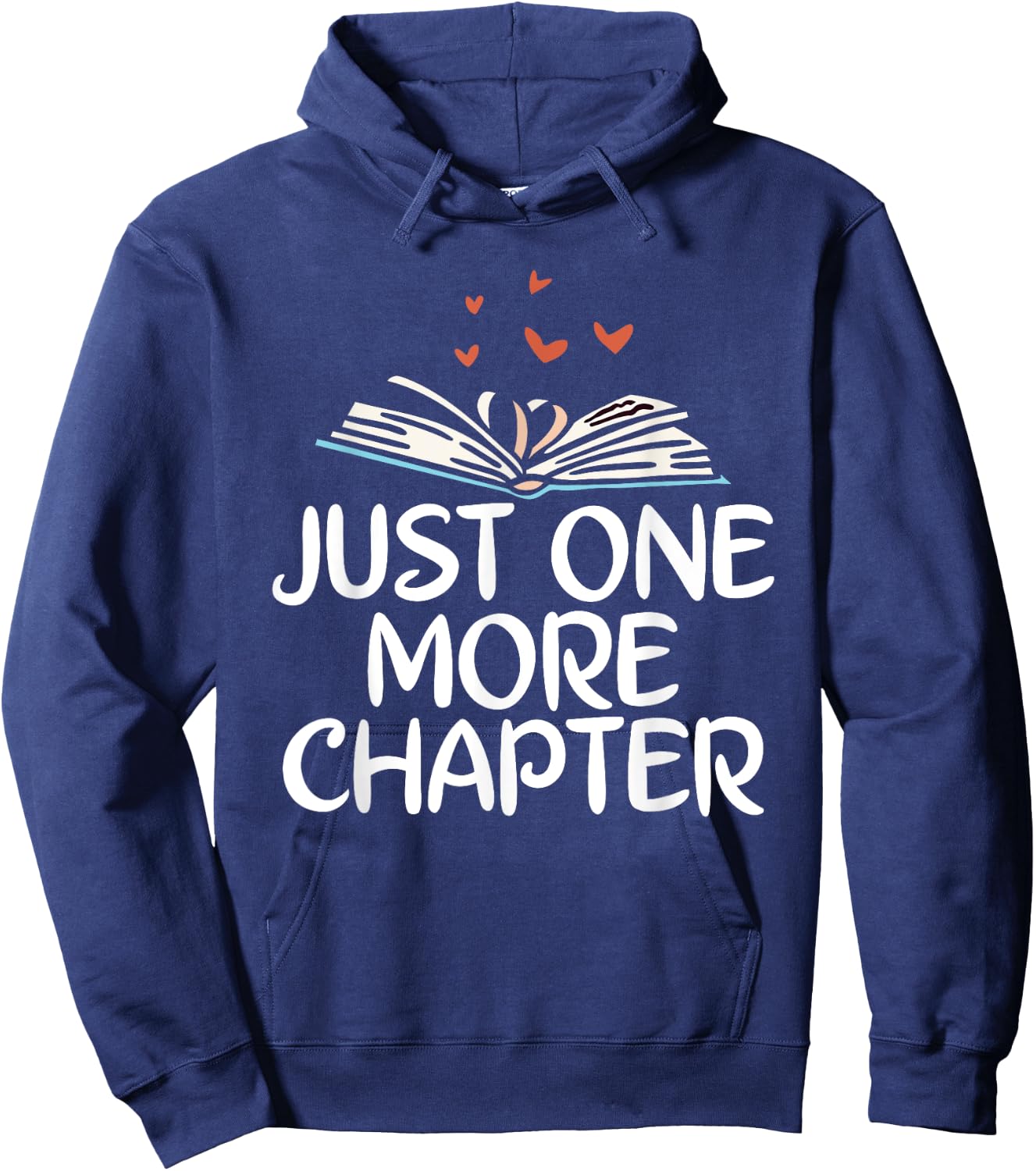 Just one more Chapter Book Reading Hoodie - Hoodie | Navy