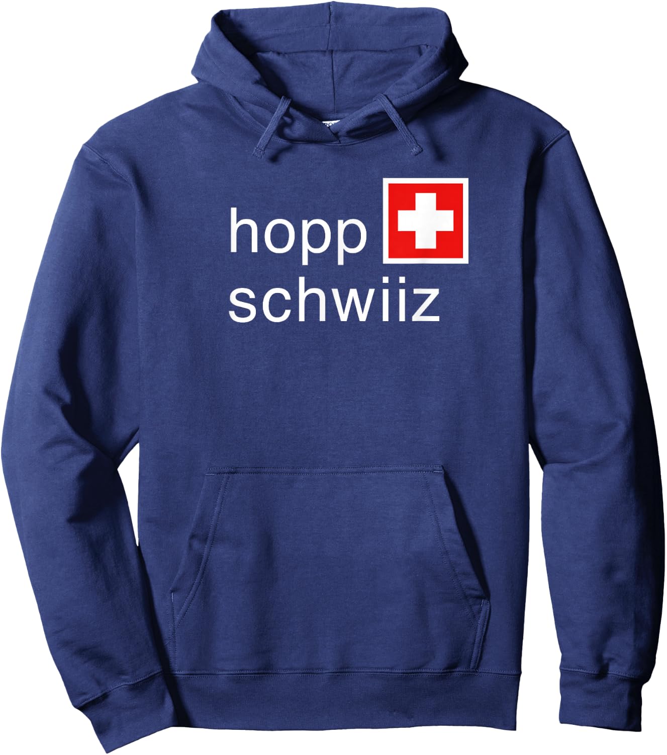 Go Team Switzerland Hopp Schwiiz Hoodie - Hoodie | Navy