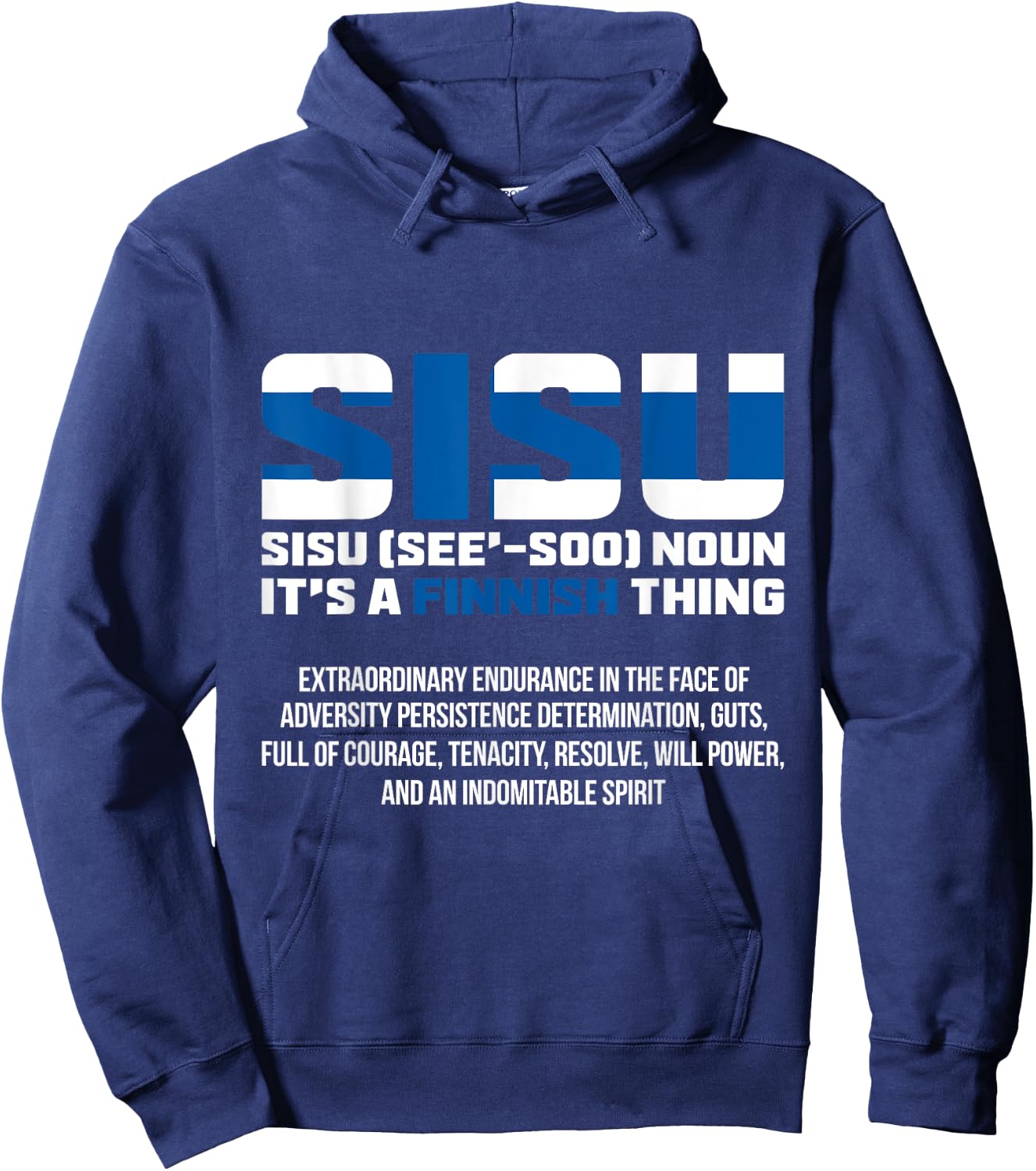 Rovaniemi Sisu Lapland Finland Hoodie - Hoodie | Navy