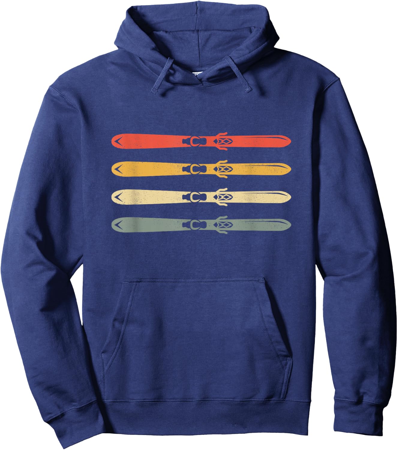Ski Clothing for Skiers -Kids, Girls Black Ski Hoodie - Hoodie | Navy