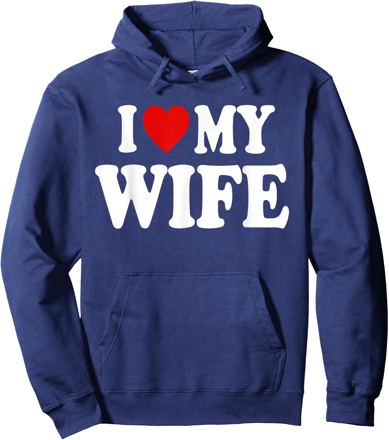 I Heart Love My Wife Hoodie - Hoodie | Navy