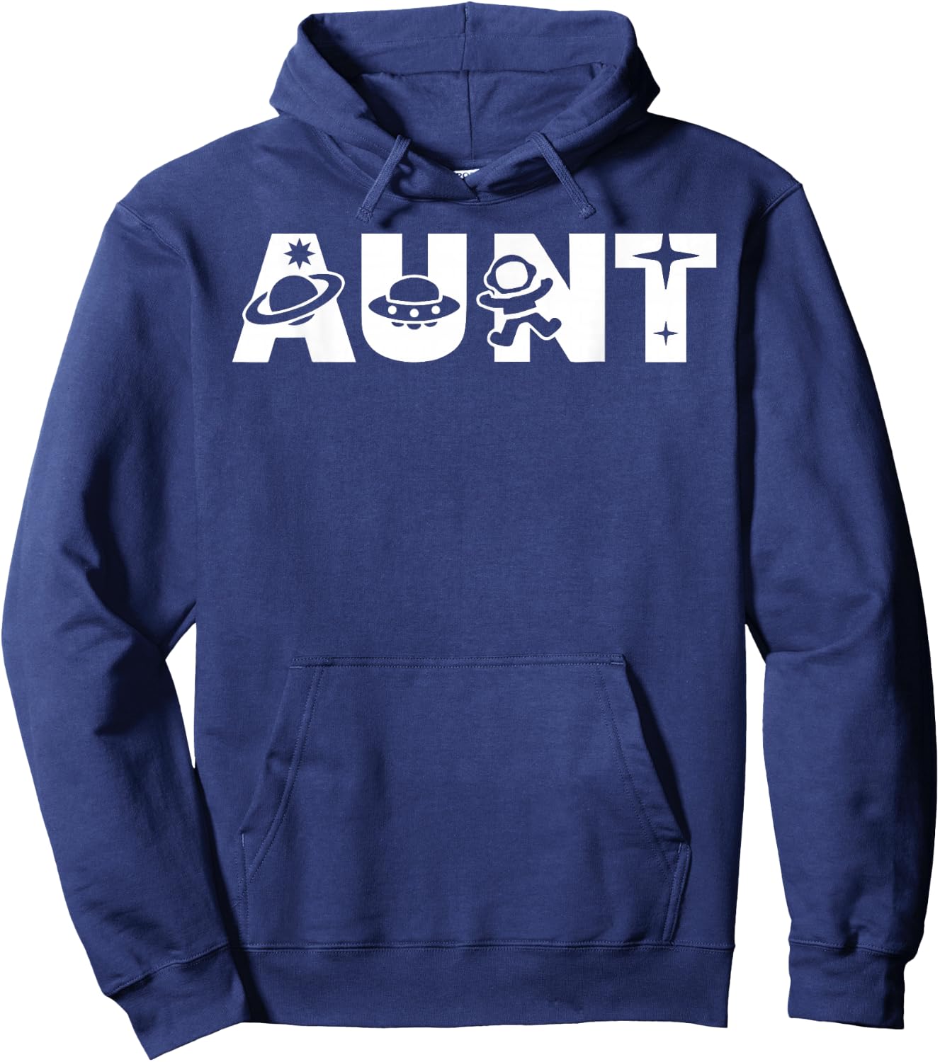 Funny Aunt Space Astronaut Birthday Party Hoodie - Hoodie | Navy