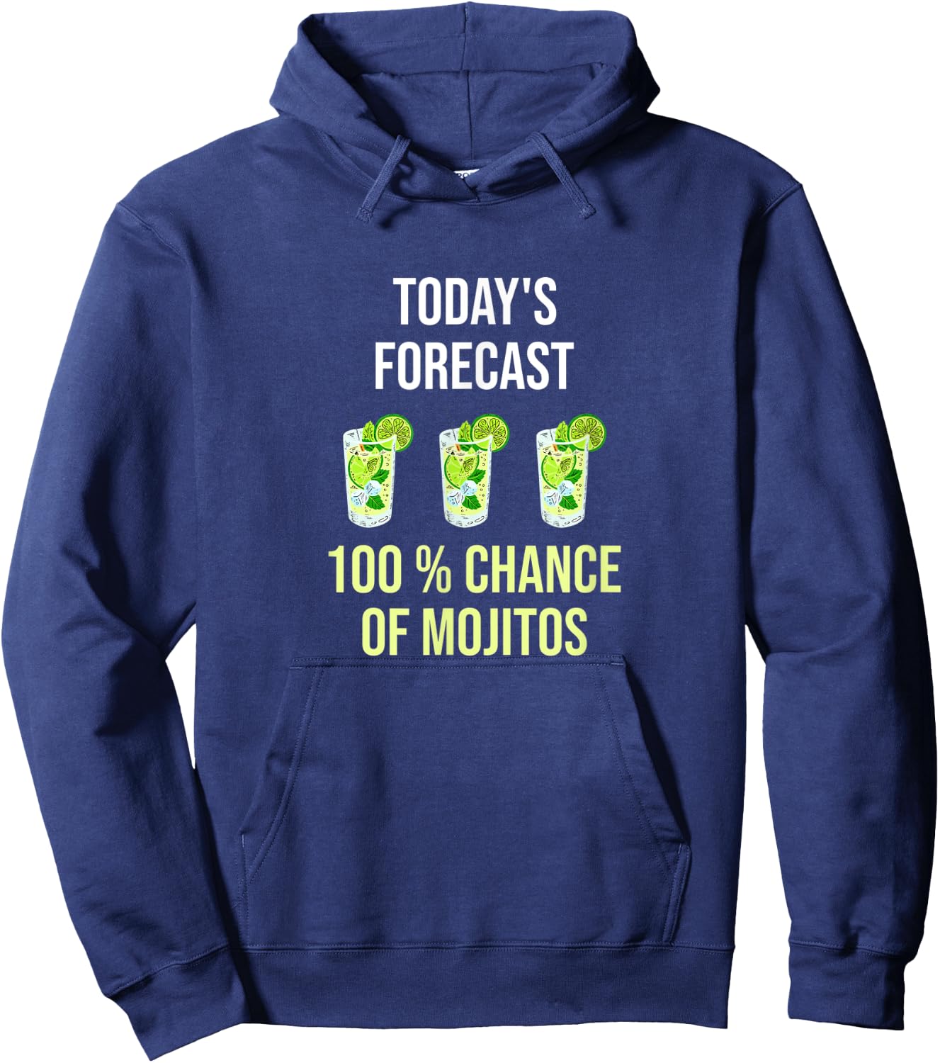 Funny Mojito King Lover Party Drink Bartender Hoodie - Hoodie | Navy