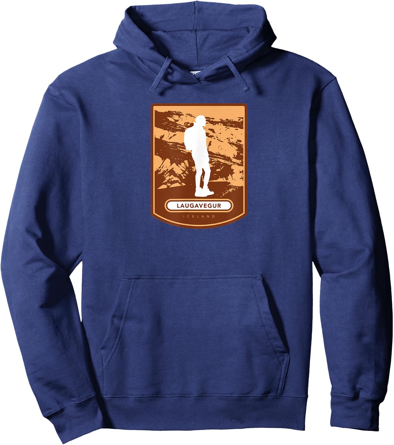 Laugavegur – Iceland Hoodie - Hoodie | Navy
