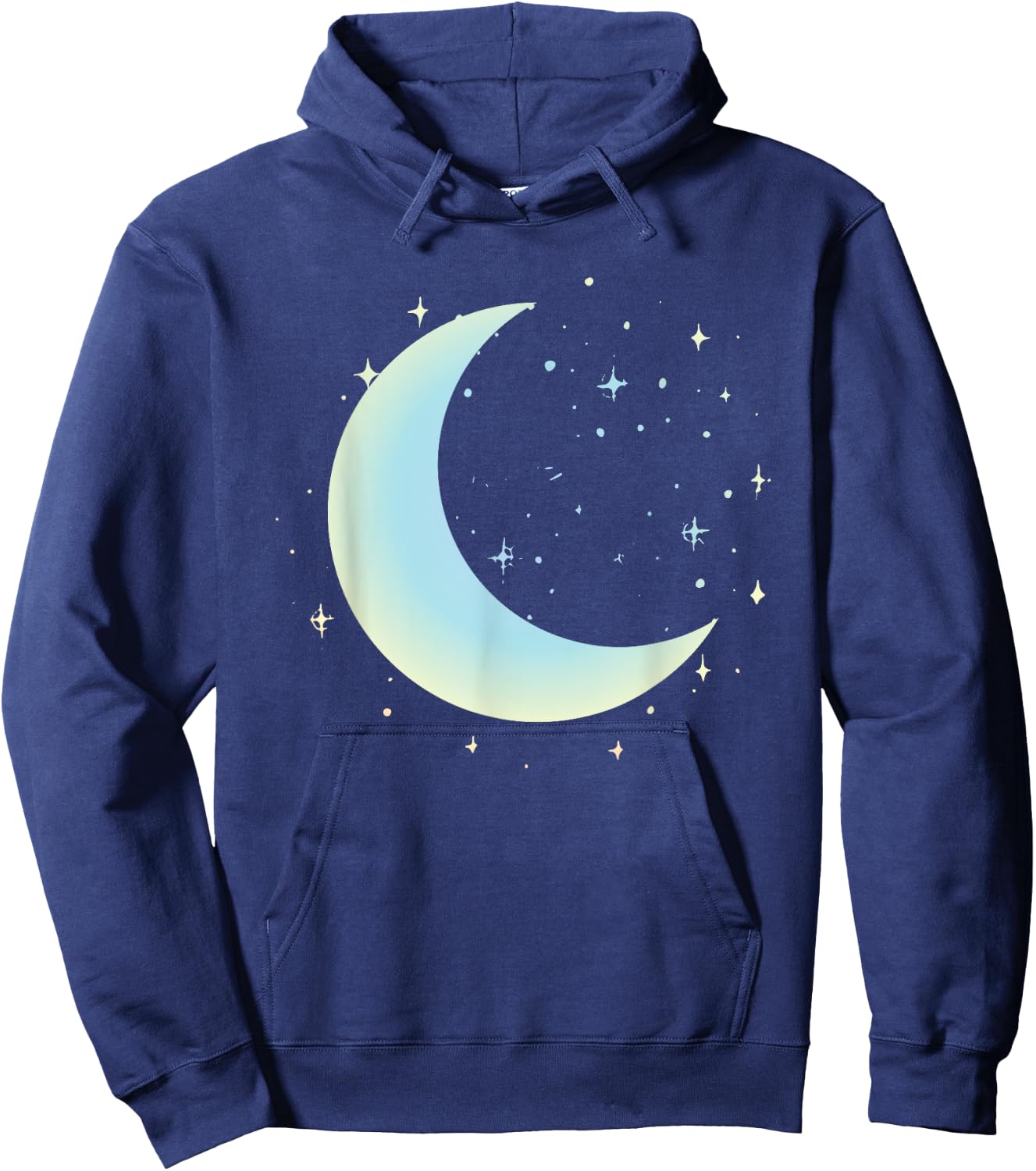 Pastel Moon Kawaii Pastel Goth Hoodie - Hoodie | Navy