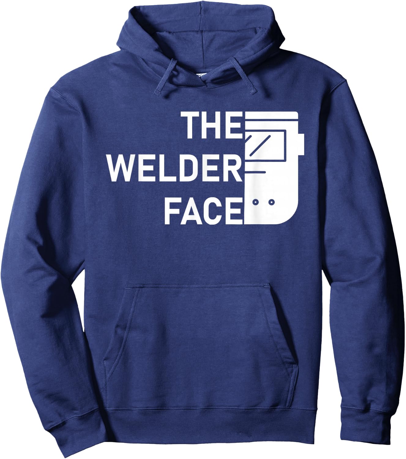 The Welder Face Hoodie - Hoodie | Navy
