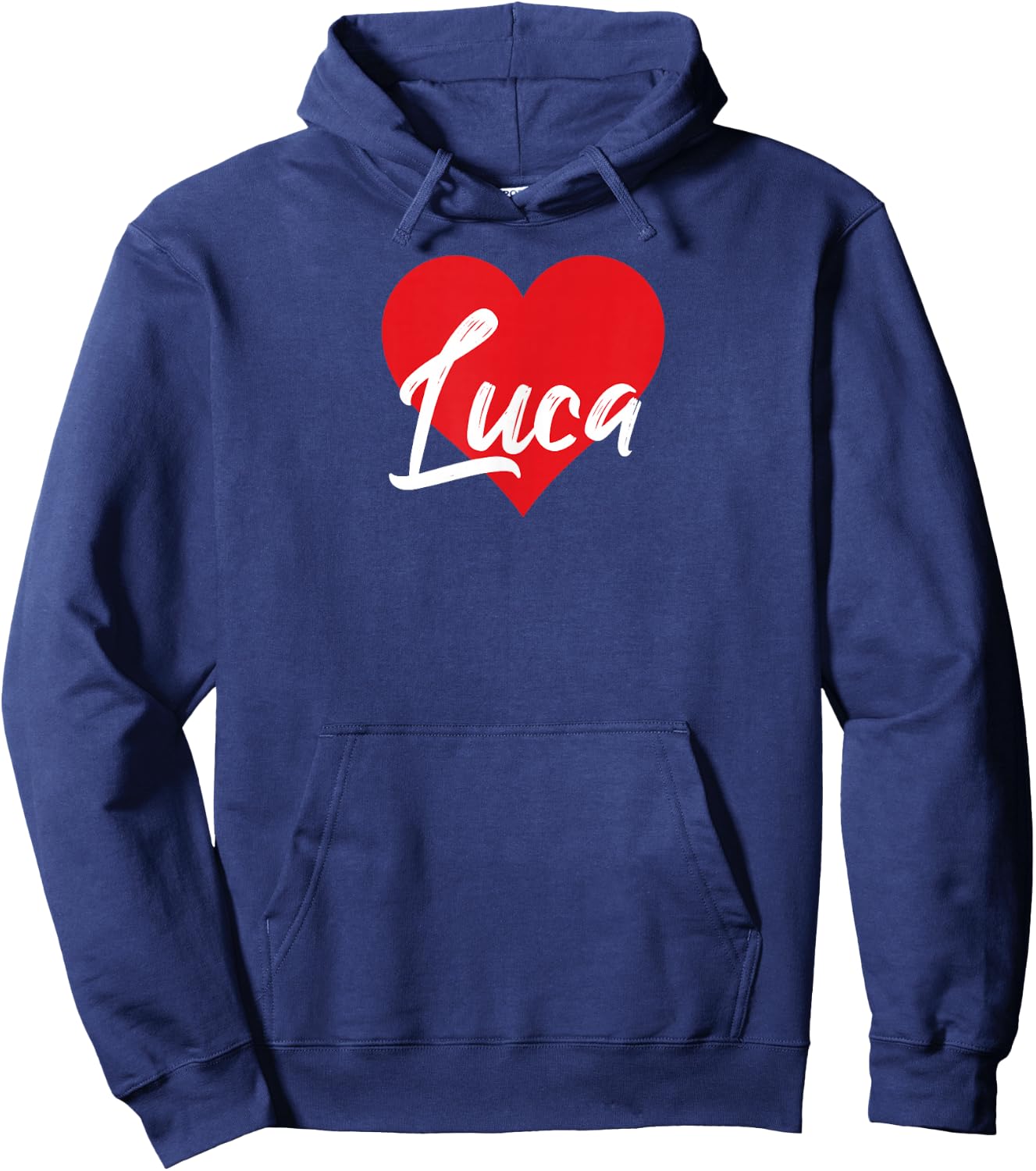 I Love Luca First Name I Heart Named Hoodie - Hoodie | Navy