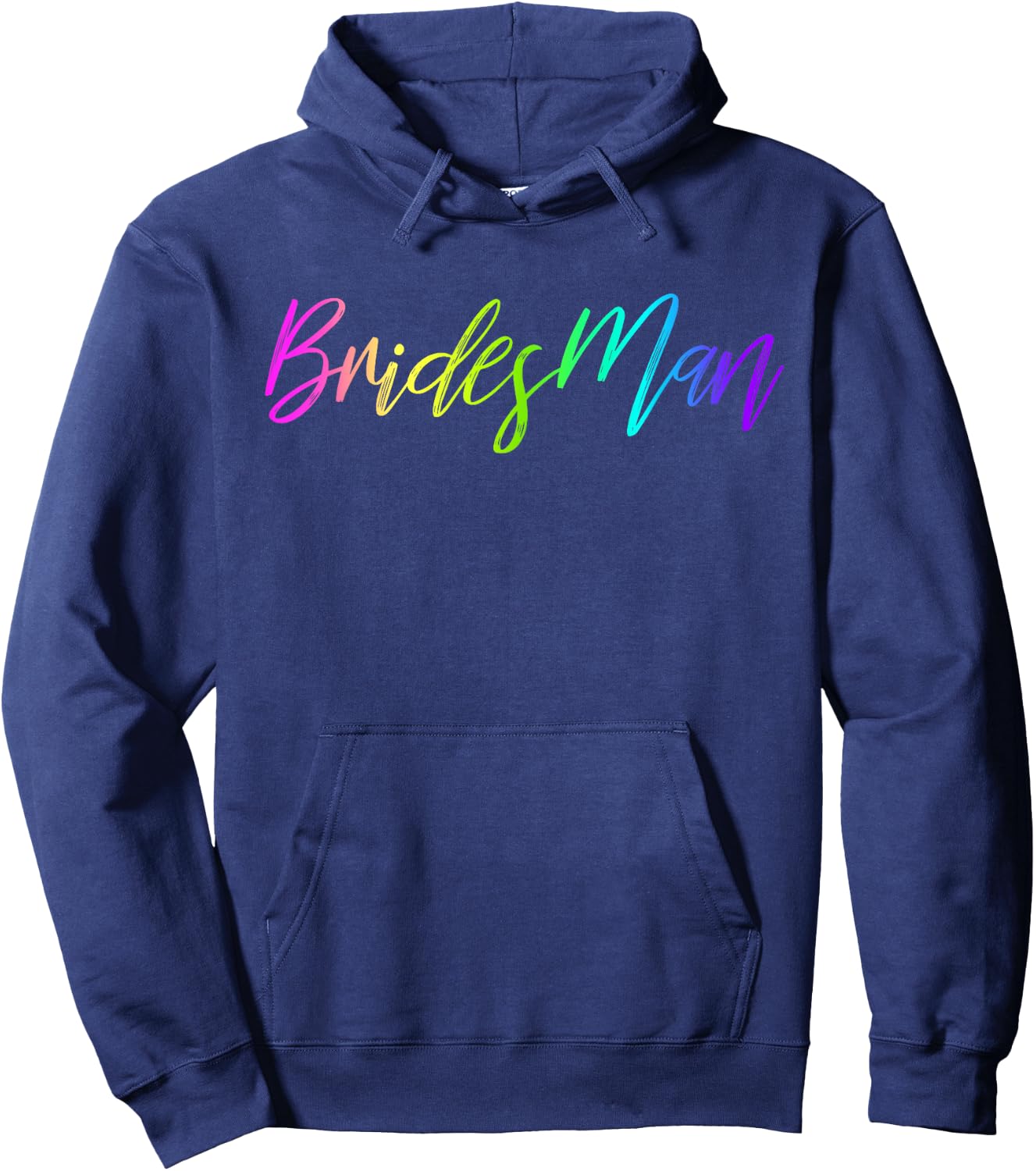 Bridesman Proposal Gift Store Men's LGBT Wedding Bachelorette Party Funny , Black, Small, Short Sleeve, , Classic Fit, Cotton Blend Hoodie - Hoodie | Navy