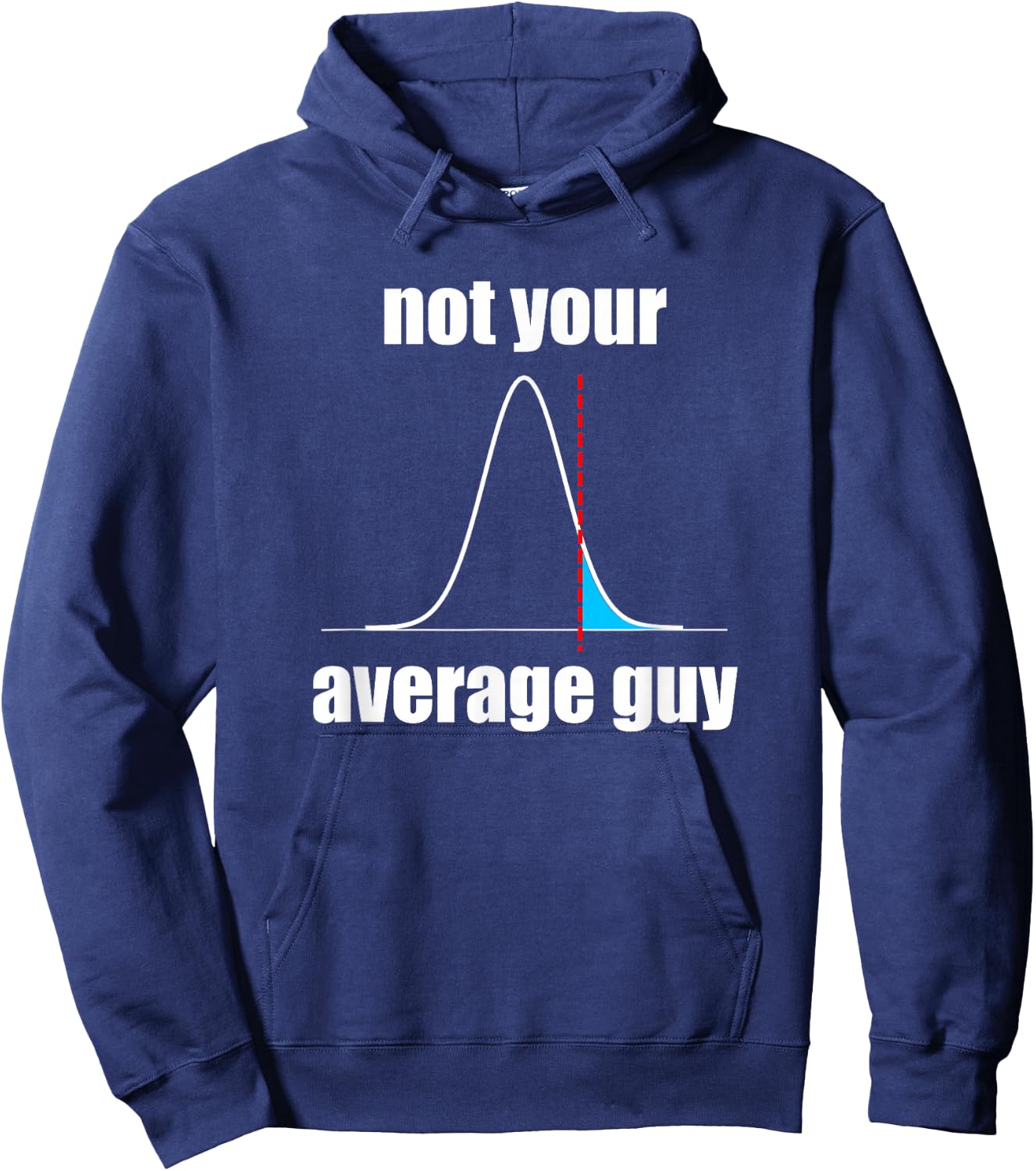 Not Your Average Guy Statistics Hoodie - Hoodie | Navy