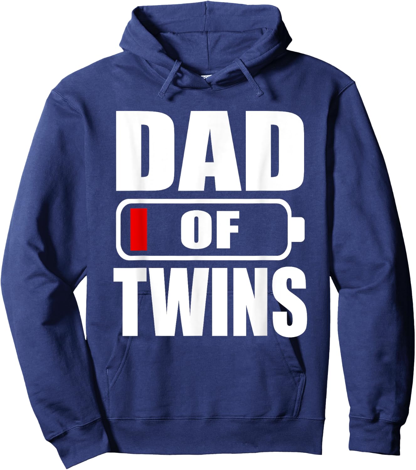 Men Dad Of Twins Daughter Sons Father's Day Hoodie - Hoodie | Navy