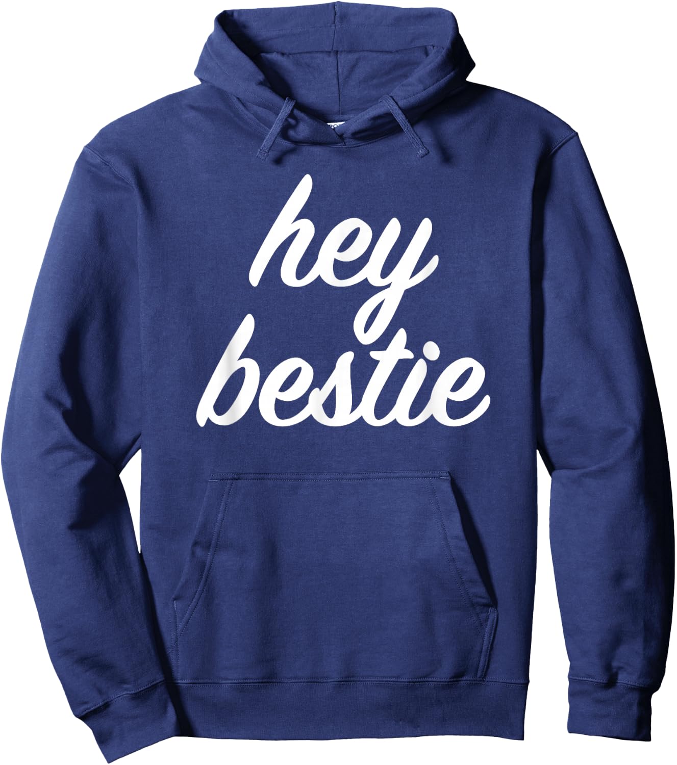 Hey Bestie Hoodie - Hoodie | Navy