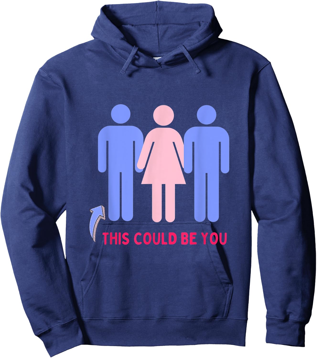 THIS COULD BE YOU Threesome Swingers Hoodie - Hoodie | Navy