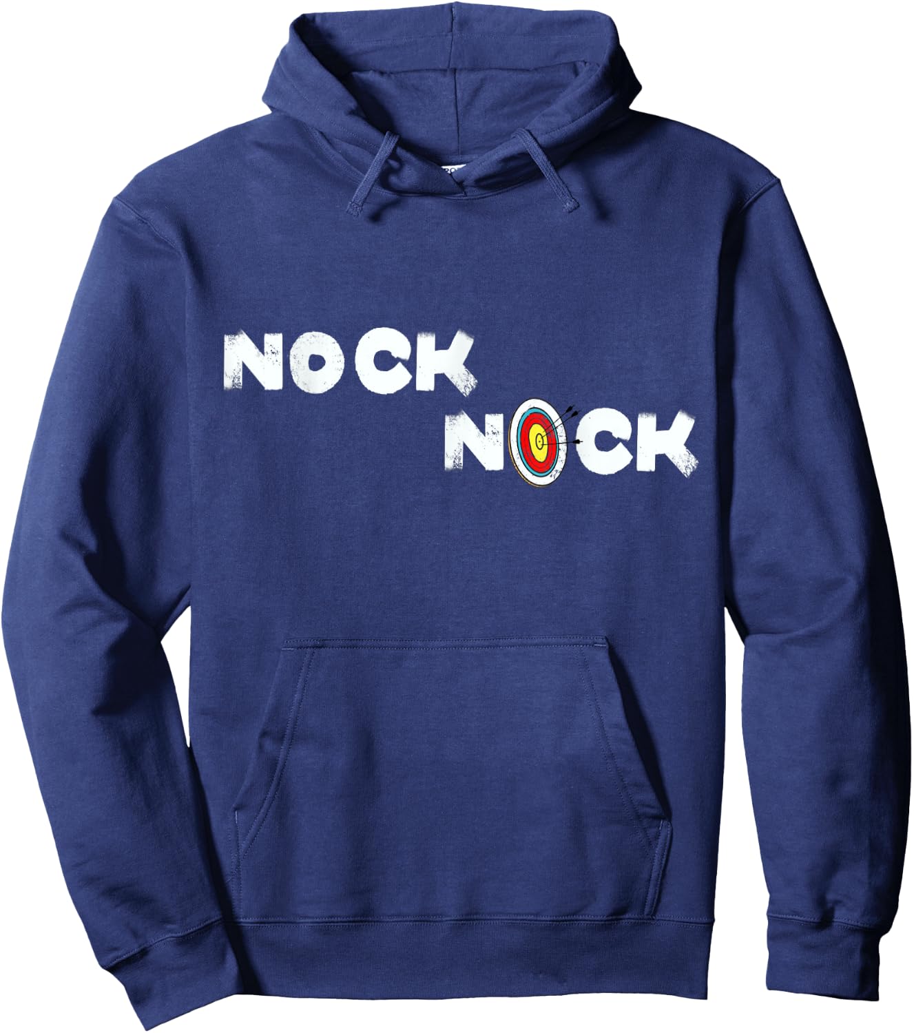 Nock Nock Funny Archery Target Archer Hoodie - Hoodie | Navy