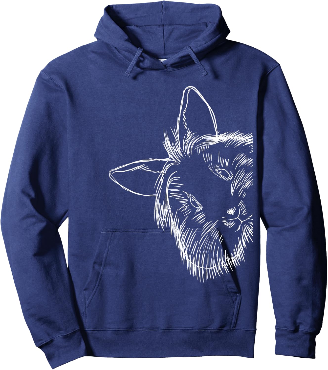 Funny Lionhead Rabbit Hoodie - Hoodie | Navy