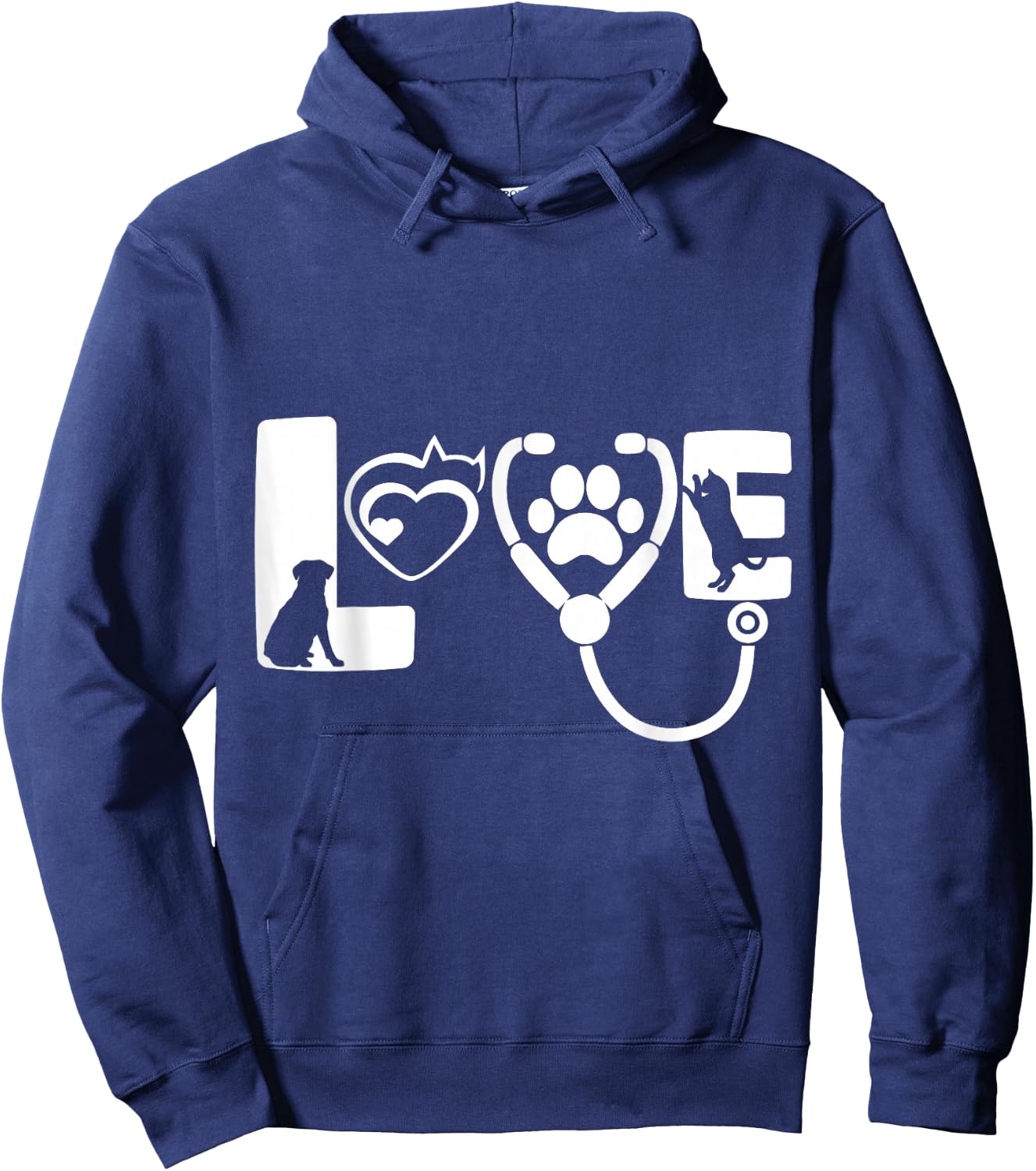 Love Animals Veterinarian Hoodie - Hoodie | Navy