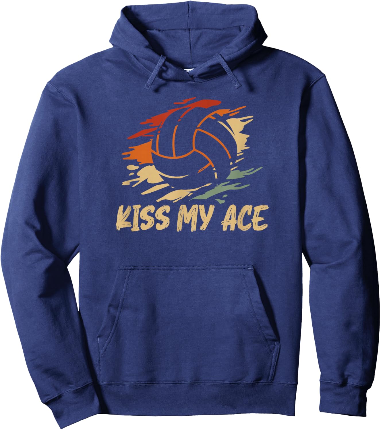 Kiss my ace for a Volleyball Player Volleyball Hoodie - Hoodie | Navy