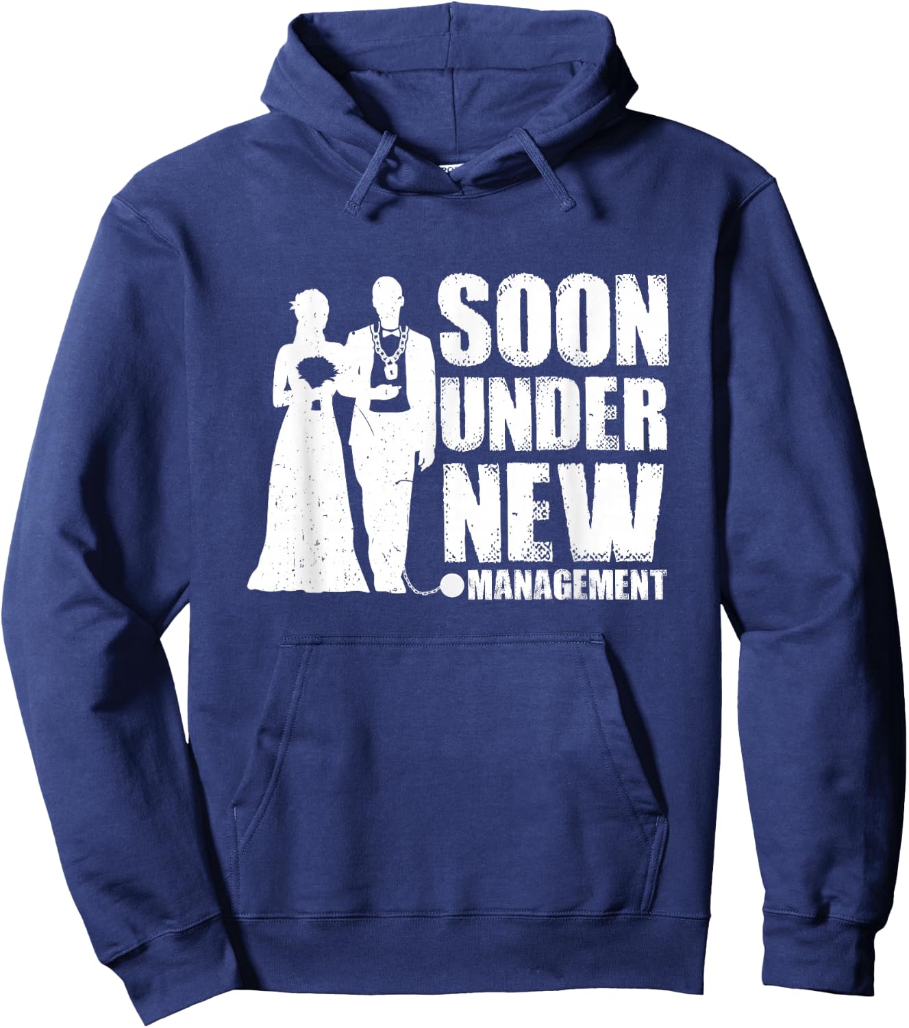 Soon Under New Management Groom Bachelor Party Hoodie - Hoodie | Navy