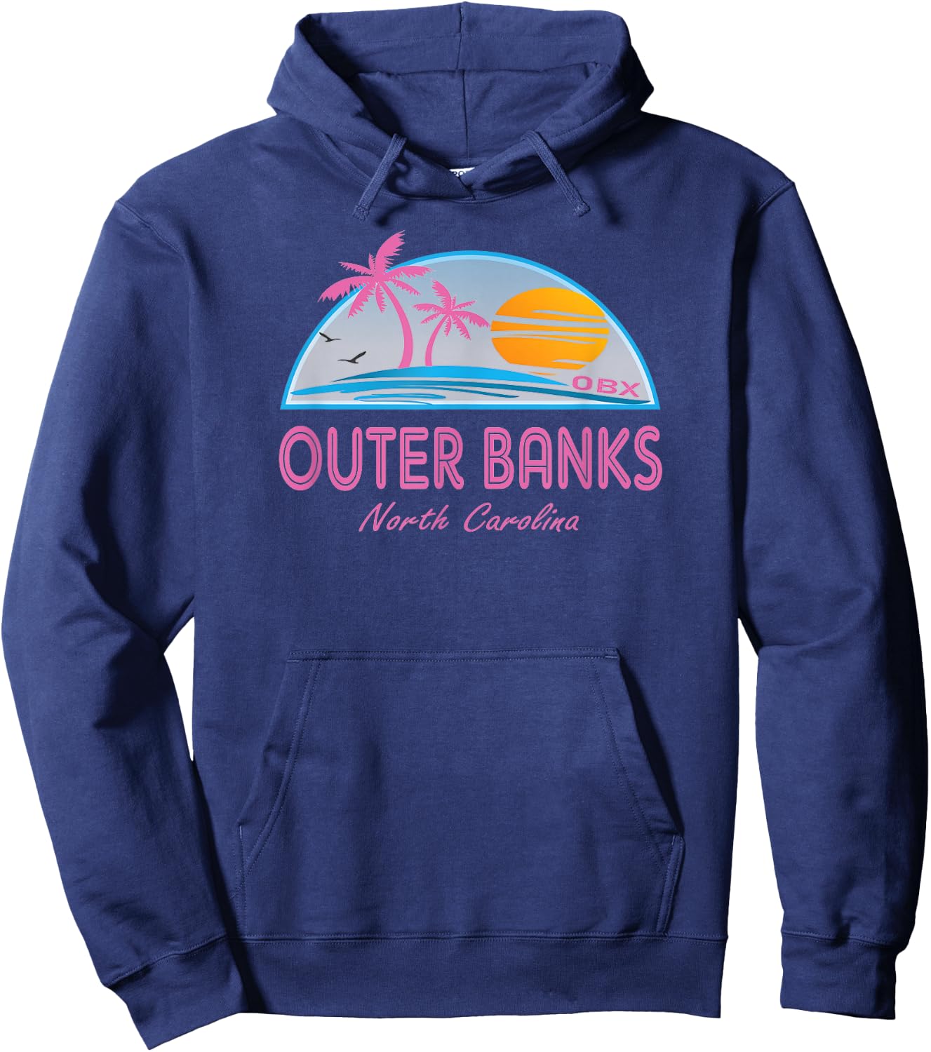 Cute Outer Banks Shirt or Men with OBX Slogan Hoodie - Hoodie | Navy