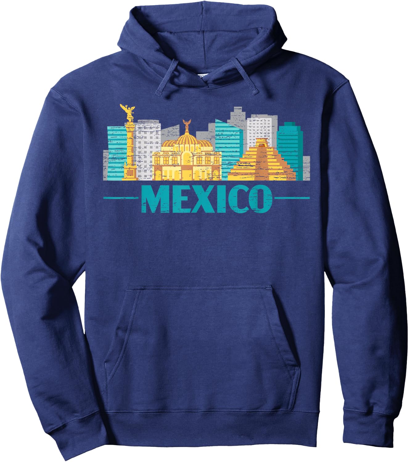 Proud Mexico Gift For Mexicans Mexico City City Hoodie - Hoodie | Navy