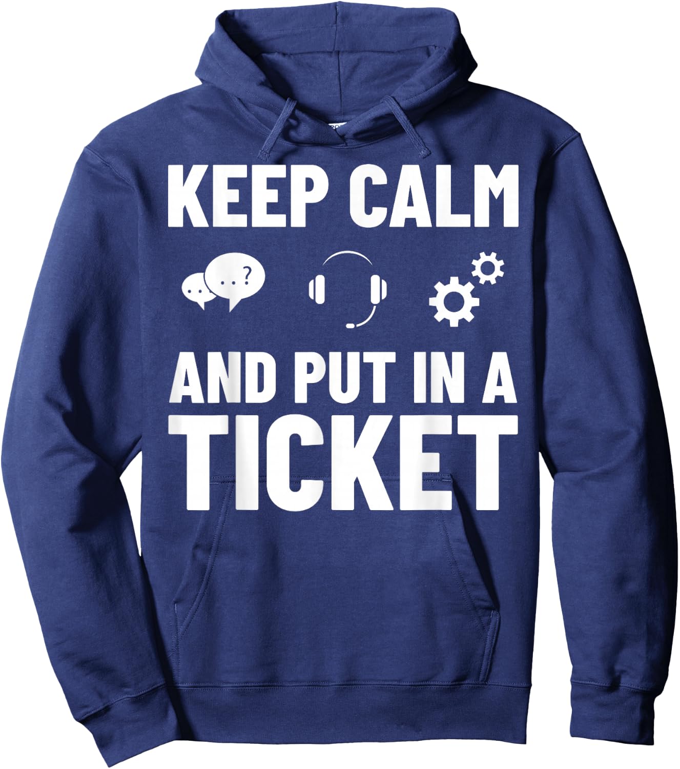 Tech Support IT Technical Engineer Helpdesk Hoodie - Hoodie | Navy