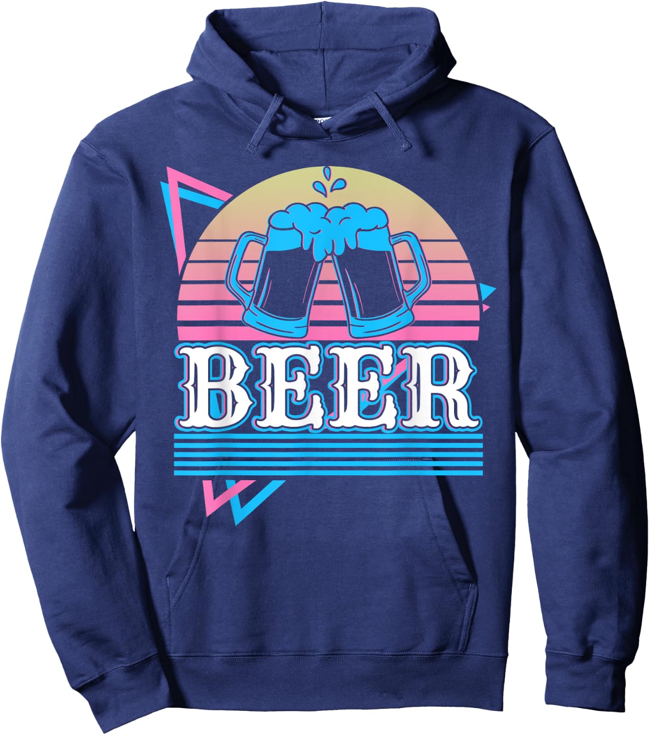 Beer Retro Hoodie - Hoodie | Navy