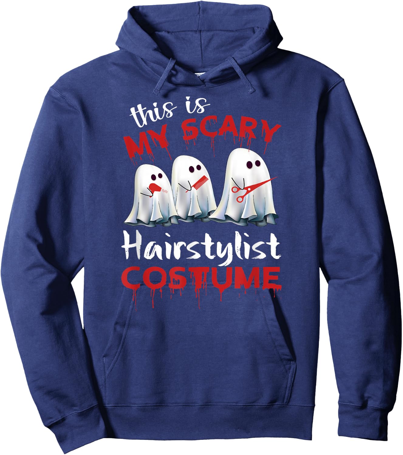 This Is My Scary Hairstylist Halloween Costume Hoodie - Hoodie | Navy