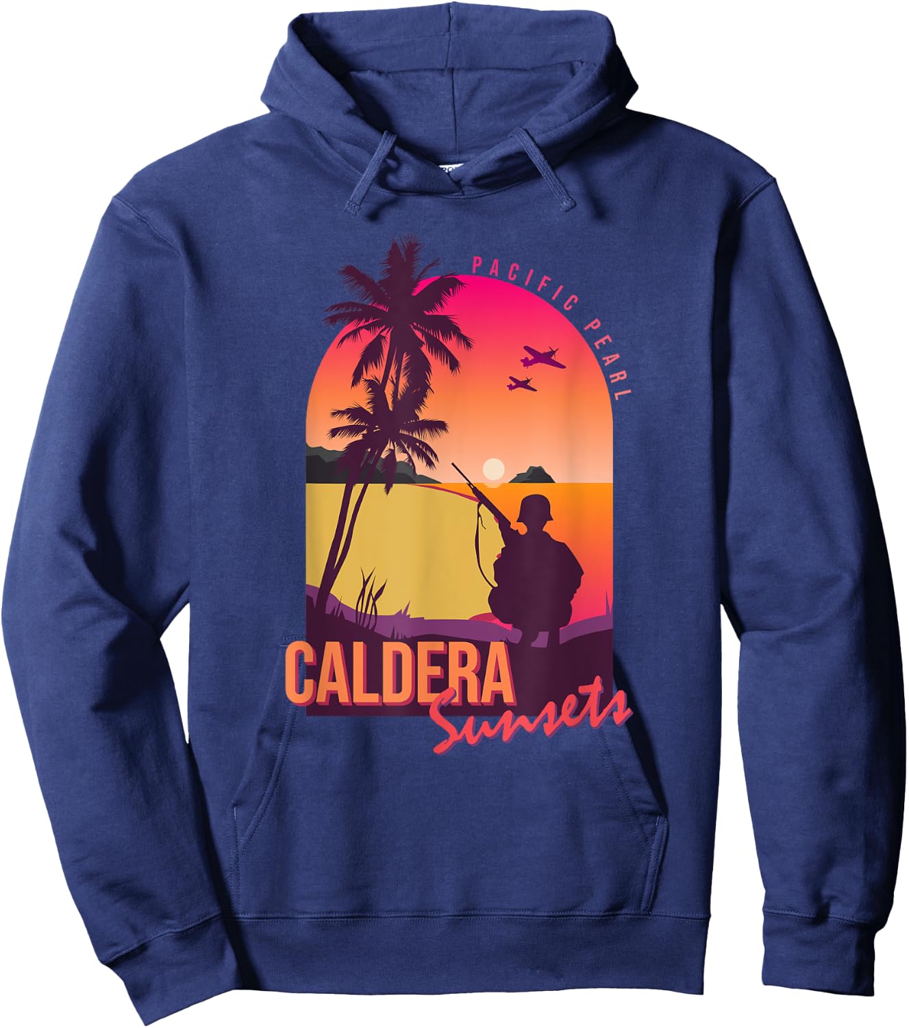 Warzone Pacific Pearl Sunsets Verdansk Gulag Hoodie - Hoodie | Navy