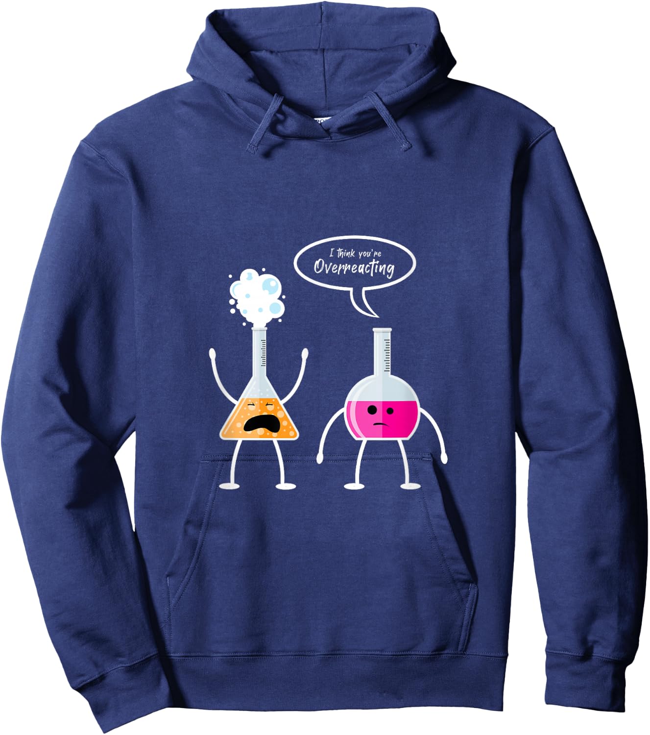 Ich glaube du überreagierst Chemie Hoodie - Hoodie | Navy