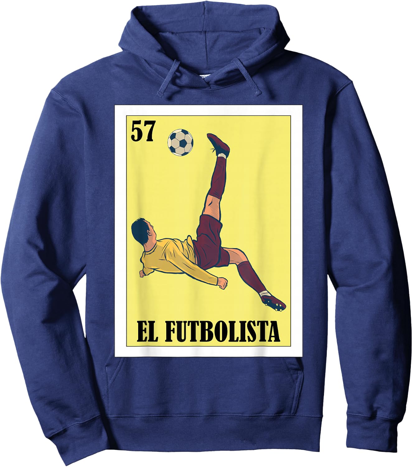Funny Mexican Soccer Design - El Futbolista Hoodie - Hoodie | Navy