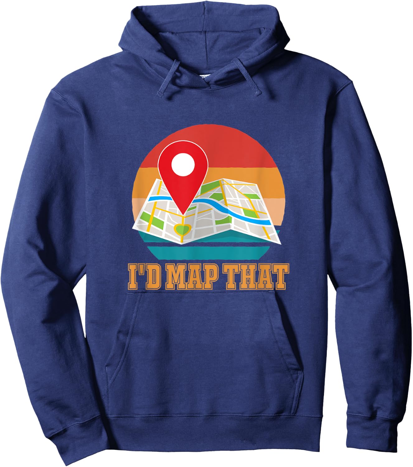 I'd Map That Hoodie - Hoodie | Navy